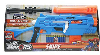 Buzz Bee Air Warriors - Ultra Master Tek Blau - Snipe - Bolt Action Dart Blaster