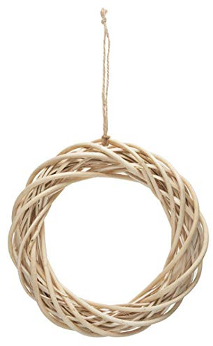 Occasions Light Willow 24cm Wicker Wreath Base Hanging Wreath Craft Ring