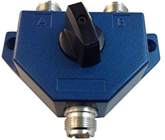 Anteenna TW-102BLUE 2 Positionen Koaxial Schalter für 144/440 MHz HAM oder CB Radio UHF Buchse SO-239 Stecker plattiert NI
