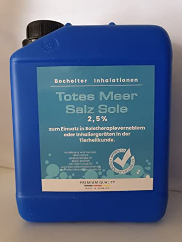 Generisch 2,5% Totes Meer Salzsole 2,5 Liter Pferde Inhalation Soletherapie Bocholter Inhalationen