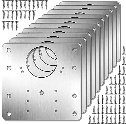 Juliyeh N334 DGUK-2611 Reparatur-Set für Schrankscharniere, Silber, 90 × 1 mm, 10 Stück