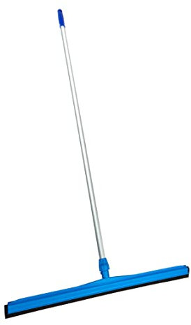 Haragán 75 cm Profesional con Mango Aluminio 140 cm. para Limpieza de Suelos de Doble Labio Negro.