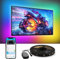 Govee Tira LED TV 3,8M RGBIC para TV 55-65 Pulgadas, Luces LED Inteligentes, Bluetooth y 2,4G Wi-Fi Control, Funciona con Alexa, Sync de Música, Adaptador de Corriente, Sin Colores de Captura