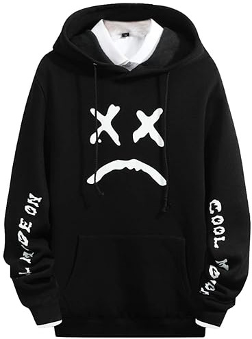 JJdocvanatic Felpa con Cappuccio Pullover Graphic Hoodie Cotone Maniche Lunghe Uomo