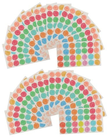 20 Blätter Loseblatt-Lochflickenaufkleber lochaufkleber für ordner Lochverstärkungen aus Papier klebesticker stickers aufkleber Schlagloch Schutz Klemmring loses Blatt Papier