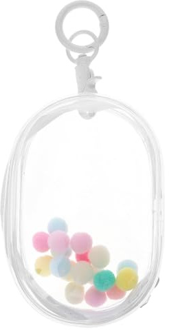 ifundom Bolsa Transparente para Almacenamiento Compacto de PVC con Doble Cremallera Diseño Portátil y Llavero para Exhibición de Muñecas y Figuras Coleccionables