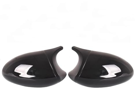 Bilbackspegelhus Car Styling Svart Kolfiber För BMW E81 E82 E87 E88 Pre-LCI E90 E91 E92 E93 LCI För M3 Style Spegelskydd Bil Backspegel Keps(Black2)