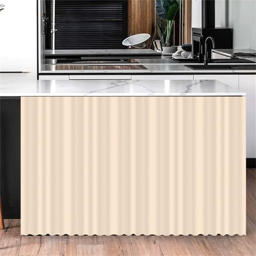 Odot Cortinas Cocina Cortas Color Sólido, Gabinete de Zapatos y Debajo del Fregadero Cortina Cocina, Moderno No Poroso Sombreado Cortina Cocina Puerta, para Salón Dormitorio (Beige,70x90cm)