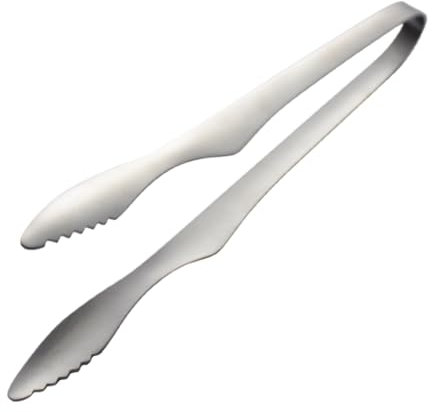 GTOULHH Pinzas de Cocina Pinzas For Parrilla De Acero Inoxidable, Pinzas De Cocina con Mango Largo For Tocino, Carne, Verduras Carne Alimentos Cocinar Hornear(24cm)