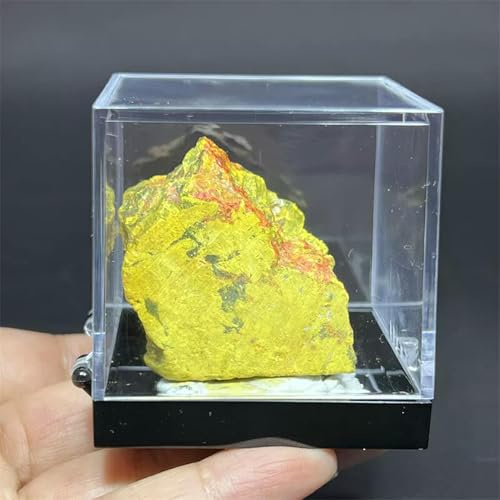 Raw Rough Natural Realgar stone Rocks Chunks Crystal Specimen+Box 1PC