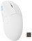 MAMBASNAKE M4 Superlight Souris Gamer sans Fil, 24000 DPI, 53g Ultra-Léger Souris Gaming, Capteur PixArt PAW3311, RGB Logo, Batterie 400 mAh, 2,4GHz/Bluetooth/Filaire, for PC/Mac, Blanc