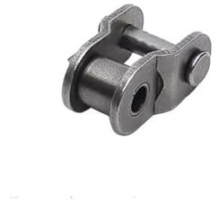 NBCNZCTSAS 1 Stück 04B-1 Rollenkette/Kettenverbinder aus Kohlenstoffstahl, Kettenteilung 6 mm, Halb-/Vollschnalle, Rollen-/Industrieketten-Verbindungsschnalle(Open Connector)