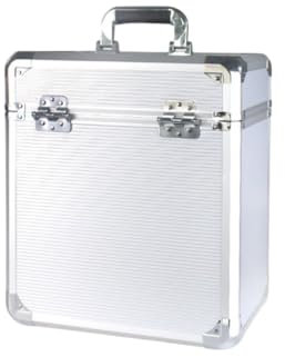 DISCOFILM 12 Vinyl Koffer aus Aluminium – DJ Plattenkoffer für LPs