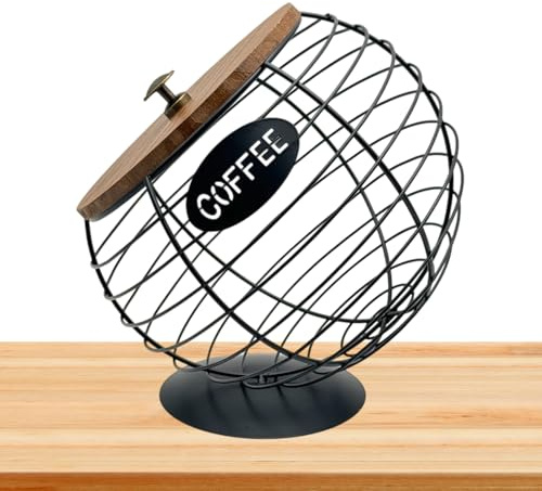 ETUCYNG Soporte para cápsulas de café - Soporte de gran capacidad, con tapa y gran capacidad para guardar cápsulas de café, para la cocina, el hogar, el mostrador, el salón, la fiesta