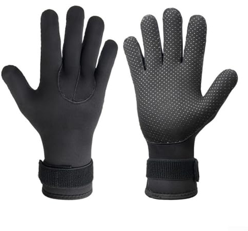 CARMOTTER 5 mm Neopren-Handschuhe für Herren, geeignet zum Tauchen, Schnorcheln, Surfen, Skifahren und Wassersport, mit starken Nähten und Wärmeschutz