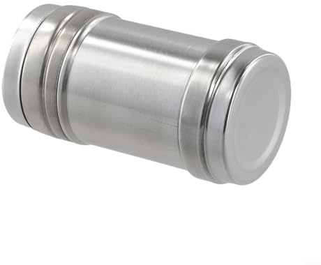 Yuanpgky Bottiglia shaker per spezie in acciaio inox con coperchio rimovibile per conservare condimenti in cucina e barbecue (S)