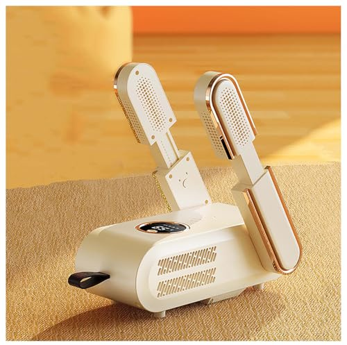 Shoes Dryer Portable, Shoe Warmer Foldable Expandable with Blu-Ray/3 Modes Timer, Boot Dryer with Fan Shoe Dryer Foldable for Different Types of Footwear