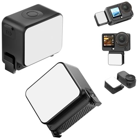 ULANZI LM24 Mini Video Licht für DJI Osmo Action 6/Osmo Nano, Videolicht mit magnetischem Schnellverschluss, Magnetische LED-Videoleuchte mit 500mAh-Akku, Wasserdicht Foto Licht für Fotografie