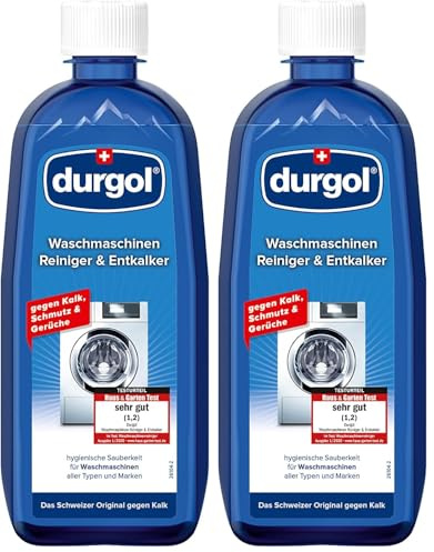 durgol Waschmaschinen Reiniger & Entkalker – Reinigt, pflegt und schützt den Innenraum jeder Waschmaschine – Biologisch abbaubar – 1x500ml (Packung mit 2)