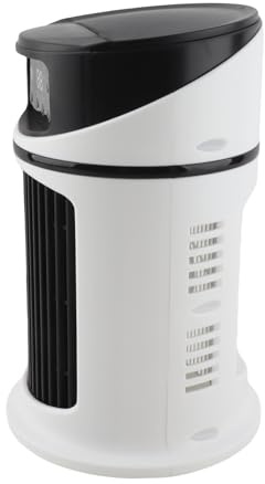 Alomejor Portable Mini Air Cooler Quiet Desktop Fan for Bedroom Office USB Cooling Humidifier for Room 9.4x5.7in