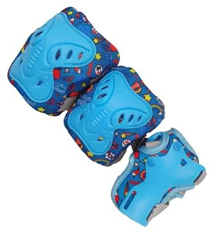 QUXVUIS Knieschoner, Ellbogenschoner, Handgelenkschützer Set für Kinder, Outdoor Sportarten, Rollschuhe, Skateboards, Inlineskates – Spaß garantiert!