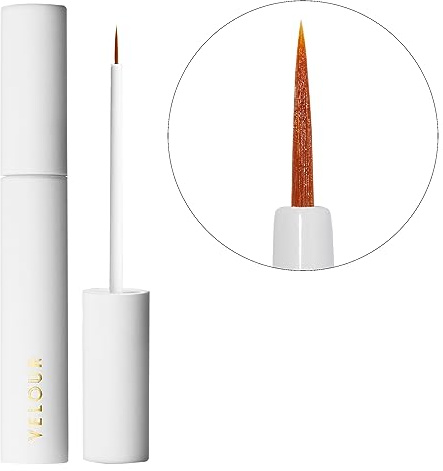Velour Strong Eyelash Glue – Super Hold Vegan Lash Adhesive, Brush on Applicator – Premium, Latex-Free Individual Bond for Strip Eyelash Extensions, False Lashes (White)