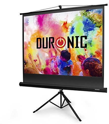 Duronic TPS50 /43 Schermo di proiezione 50” formato 4:3/102 X 76 cm - telo proiettore con piedistallo treppiede per videoproiettore Full HD 3D 4K - Home cinema home theater ufficio