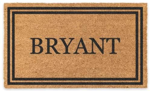 18 x 30 Black Double Bordered Personalized Coco Doormat with Vinyl Backing | Personalized Welcome Mats | Tough Coir Bristles More Effective at Getting Dirt Out | Housewarming Gifts Coco Mats 'N More