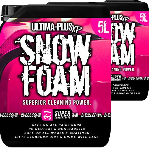 Ultima-Plus XP Snow Foam pH Neutral Car Shampoo Wash - Super Thick Foam Pre-Wash Vehicle Cleaning Detailing - Bubblegum Fragrance (10 Litres)