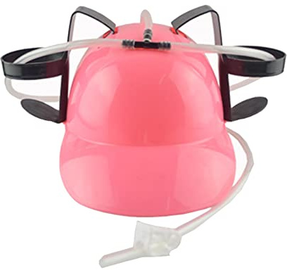 Gusengo Cascos Guzzler de Cerveza y refrescos | Bebiendo Cascos para Cerveza,Soda Beer Cola Can Hat Soporte para Beber, Divertido Regalo novedoso, Ajustable Can