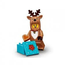 FCP LEGO Series 23 Reindeer Minifigure 71034 (Bagged), Yellow,green