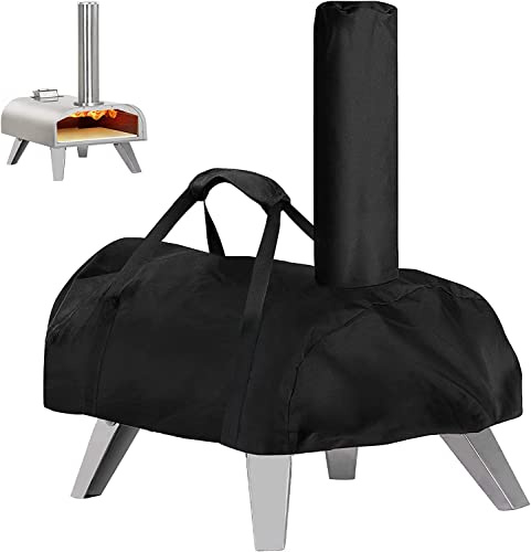 Pizza Oven Cover for BIG HORN, Portable Protective Carry Cover Waterproof Pizza Oven Covers with Chimney Outdoor Pizza Oven Accessories