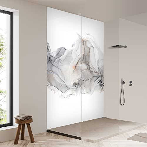 yourplate Duschrückwände mit individueller Größe (1 Rückwand – Premium Nano Matt – art23) – Duschrückwand Alu mit Feuchtigkeitsschutz – Rückwand Dusche zur einfachen Montage