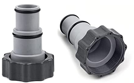 Pool Adapter A für Intex Pool, Poolschlauch Adapter, mit Innengewinde zum Verschrauben, Anschlussset Schlauchadapter 32-38 mm für Pumpen Pool Zubehör(2 Stück)
