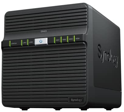 Synology DS423 Solution NAS de Bureau 4 Baies 32 to installée avec 4 disques HAT3300 de 8 to