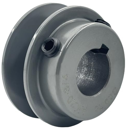 Saelno AK20-3/4 Sheaves,v Belt Pulley 3/4 inch bore 2 OD,Motor Pulley Cast Iron for A 3L 4L V-Belts,AK2034 Pulley