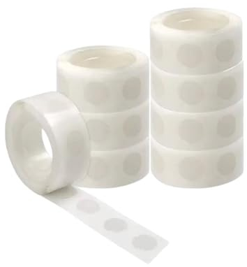 yowtiny Double Sided Adhesive Dots 1000Pcs Point dots balloon glue removable adhesive point tape transparent dots stickers for wedding decoration gift wrapping craft DIY scrapbooking wall pictures