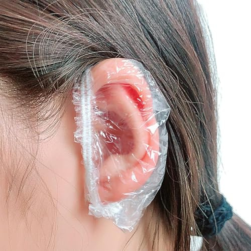 200pcs Waterproof Shower Earmuffs, Nursing Ear Defenders, Ear Muffs, Unisex, Suitable for Shower, Hair Wash, Hair Salon, Hotel Spa