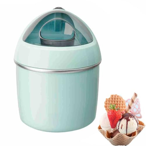 OFNHJK Sorbetière, Machine à Yaourt glacé et Sorbet 800 ML, sorbetière électrique Faite Maison, Interrupteur Facile, pour crème glacée crémeuse, Yaourt glacé, Sorbet