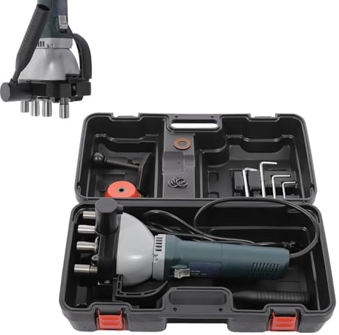 Bordatrice, sigillatrice per bordi di tubi tondi e quadrati da 1400 W, compattatore per condotti aria con scatola di trasporto, pressatrice elettrica per bordi di condotti(Thickness: 0.8 to 1.25mm)