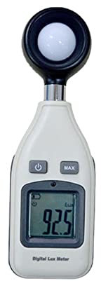 Luxmètre Numérique, GM1010 Compteur d'éclairage numérique Standard Smart Handheld GM1040 Compteur de mètre de mètre d'éclairement blanc Compteur de luminance intégré pour Lumière LED, Plantes(GM1010)