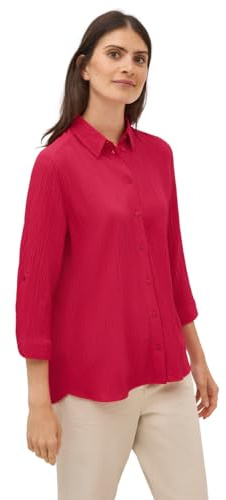 CECIL skjortblus med struktur, Glaserad Apple Red, L