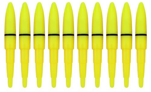 Qsvbeeqj Lot de 10 bâtons lumineux étanches LED pour canne à pêche de nuit