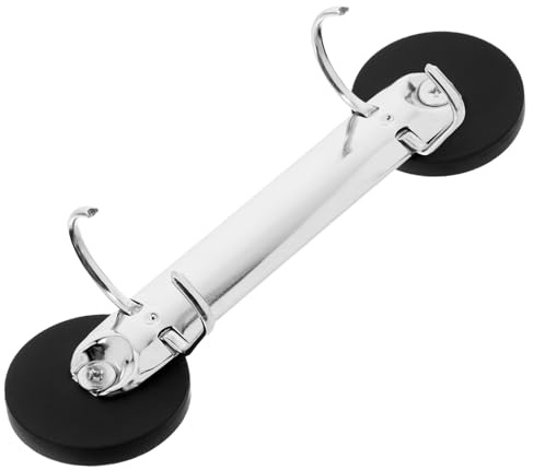 Aktive Ringbuchmappe Magnetischer Dokumentenhalter aus Eisen für Büro | Schwarzer Ordner, Magnet Binder und Magnet Dokumentenhalter für Schule und Zuhause, Große Kapazität