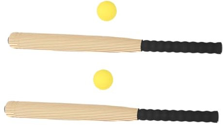 Supvox Eva Baseballschläger 2 Stück Kinderleicht Indoor Outdoor Sportschläger Aus Eva Leichtgewicht Holzoptik Für Kindersport Und Familienaktivitäten