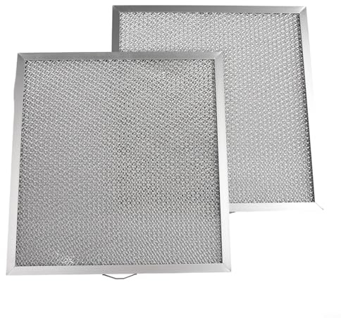 Set of 2 Range Hood Filters for NuTone Kitchen Exhaust Systems with Robust Aluminum Mesh Construction