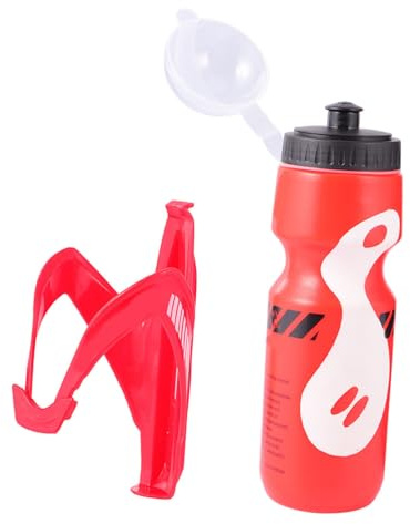 Porte-bidon de Vélo V, Ensemble 1 Pièce en Plastique Rouge pour Randonnée | Léger et Portable, Installation Facile, pour Bouteille et Bidon, Usage Cyclisme Extérieur