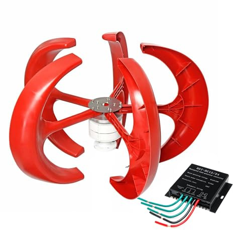 HYZHANHONG 220V, Aerogenerador Vertical de 12 000 W, 12 V, 24 V y 48 V, pequeño Molino de Viento trifásico de CA, energía Libre de 220 V para Uso doméstico y agrícola, con Controlador MPPT.