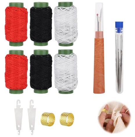 37pcs Outillage Couture Kit, Professionnel Fils Aiguilles à Grand Chas avec Bouteille Rangement Découd-Vite Dés à Coudre & Enfile-Aiguilles Portable Couture Set pour Débutants Loisirs Créatifs