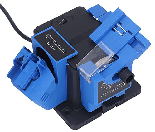 Luocute Affûteur Multi-tâches, Affûteur de Forets électrique 65 W, Angle Réglable pour Affûter les Couteaux, Ciseaux, Ciseaux et Raboteuses à Bois (Prise UE 220V)